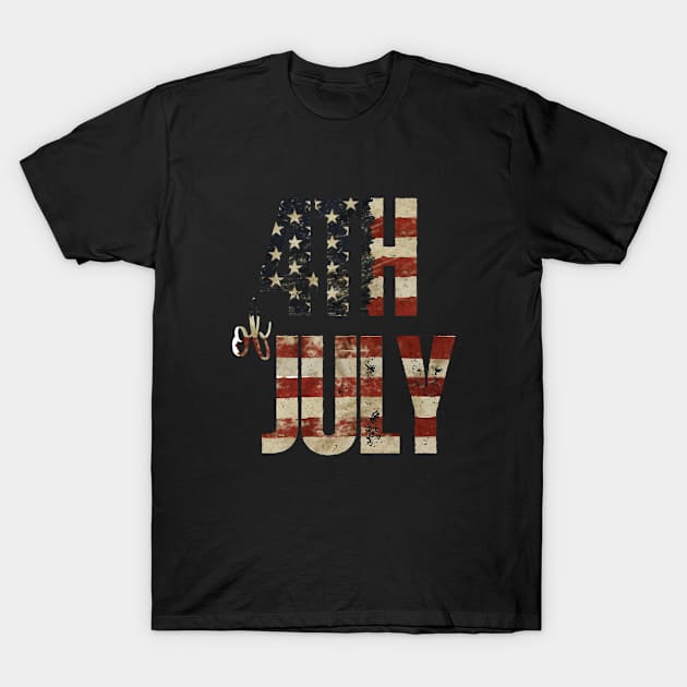 Fourth of July T-Shirt by MckinleyArt